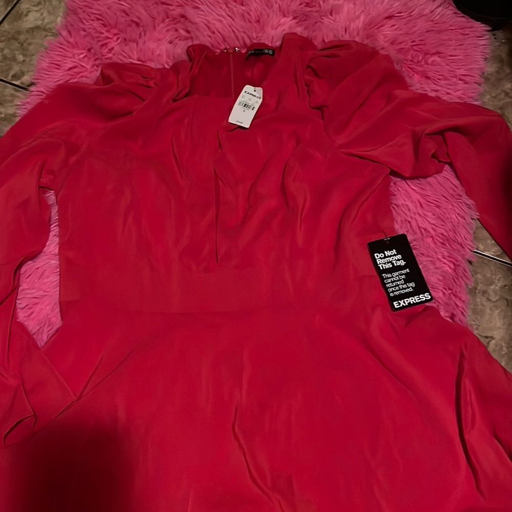 Express dress size 12 red